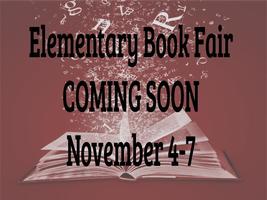 BOOK FAIR COMING SOON!