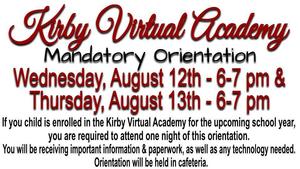 Kirby Virtual Academy Mandatory Orientation